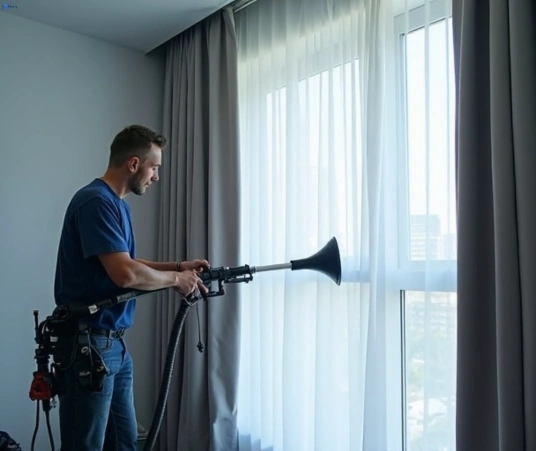 Professional drapes cleaning process tools Matty Curtain Cleaning castle-cove-nsw