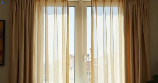 Dull dusty drapes in castle-cove-nsw before professional cleaning